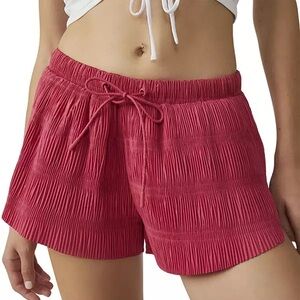 FP Movement Shirred Shorts in Strawberry Small